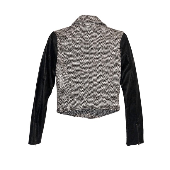 NWOT - Sound & Matter Jacket Tweed Faux Leather - Picture 4 of 7